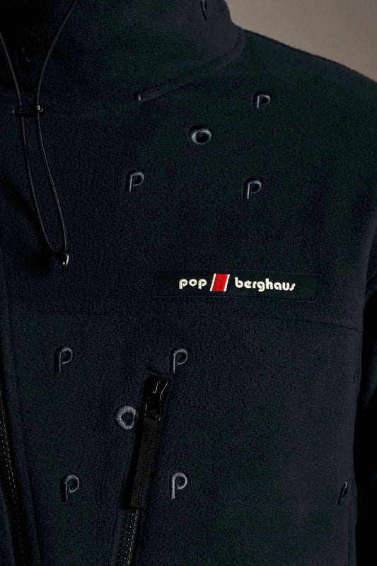 Pop x Berghaus Lhoste Fullzip Fleece Jacket - Black