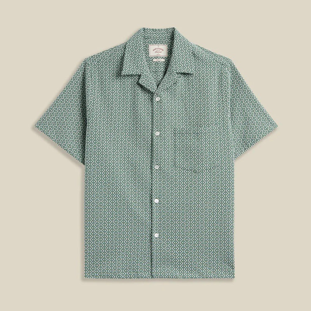 Portuguese Tile Shirt - Green