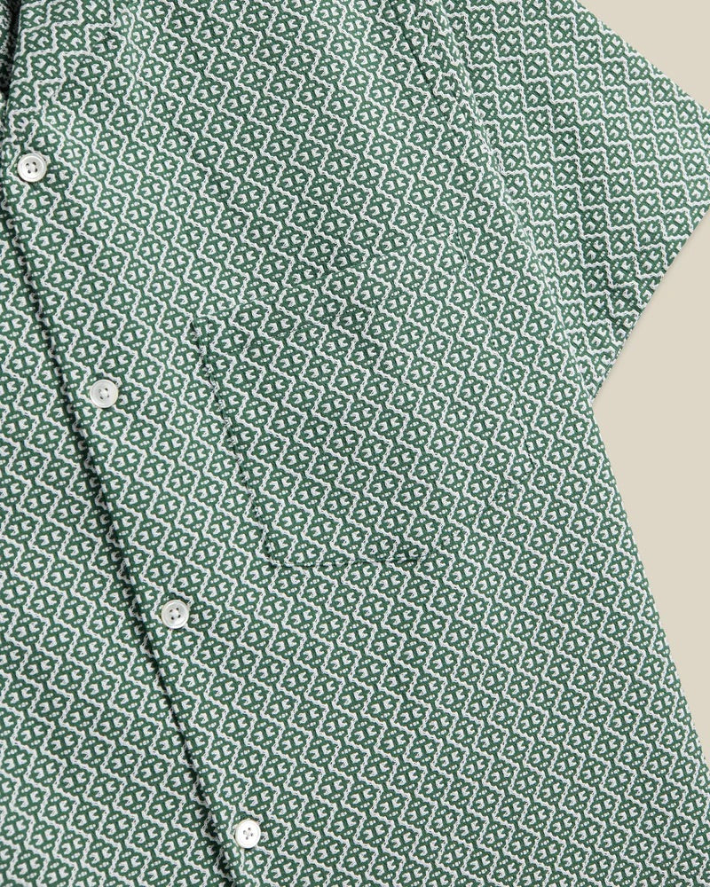 Portuguese Tile Shirt - Green