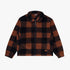 Province Check Sherpa Fleece Jacket- Walnut