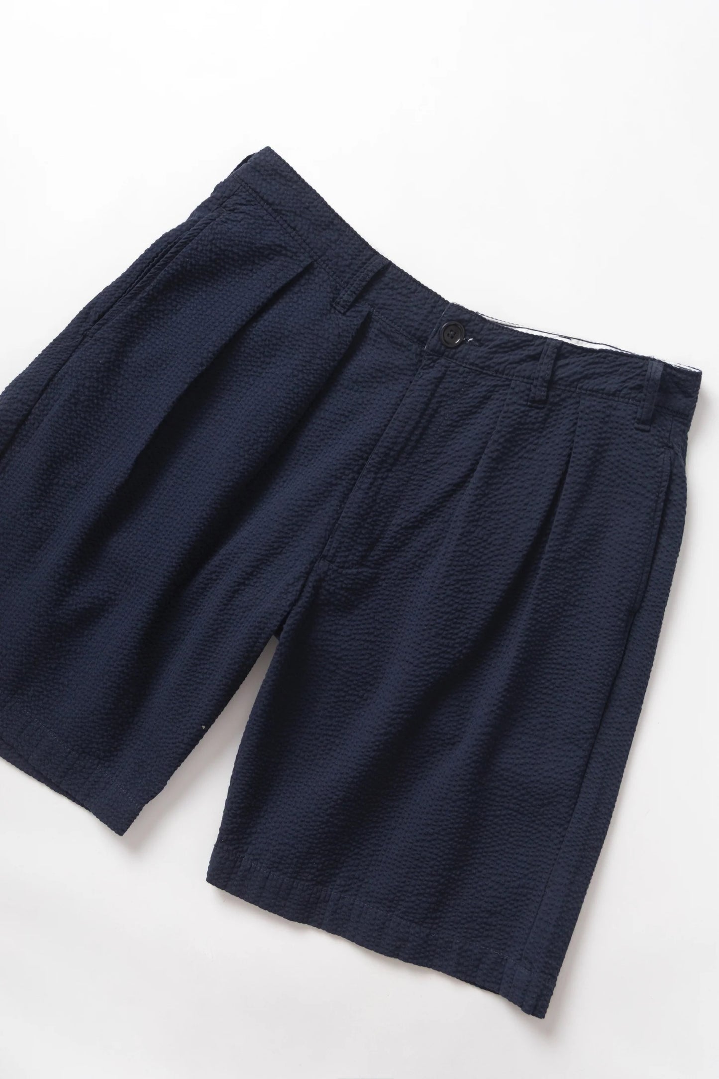 Seersucker Part Timer Shorts - Dark Navy