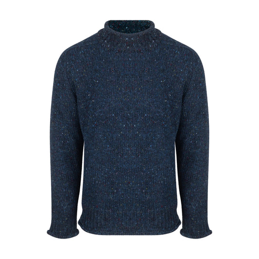 Findhorn Donegal Donut Neck - Derrybeg Blue
