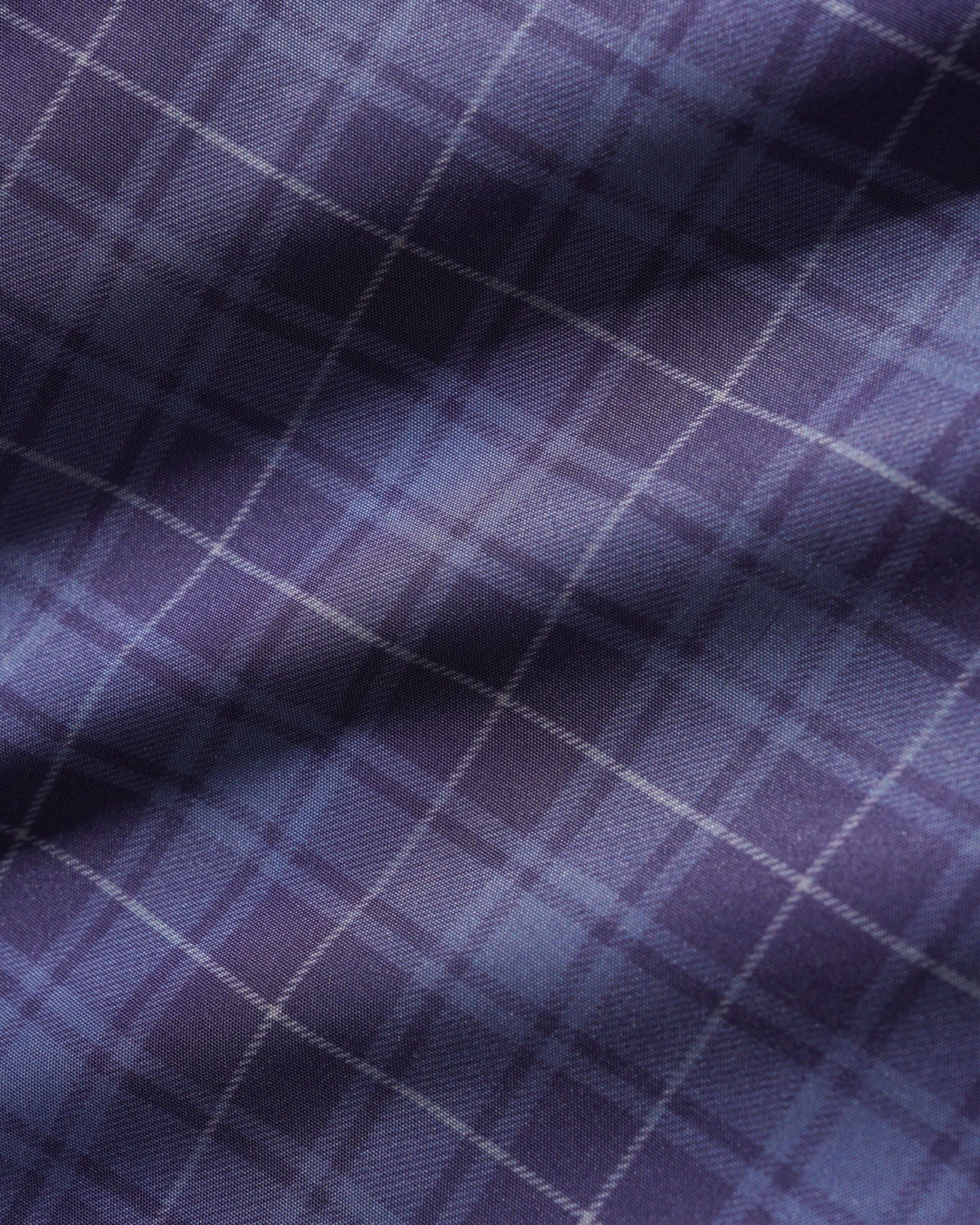 Plaid Nylon Jacket - Navy
