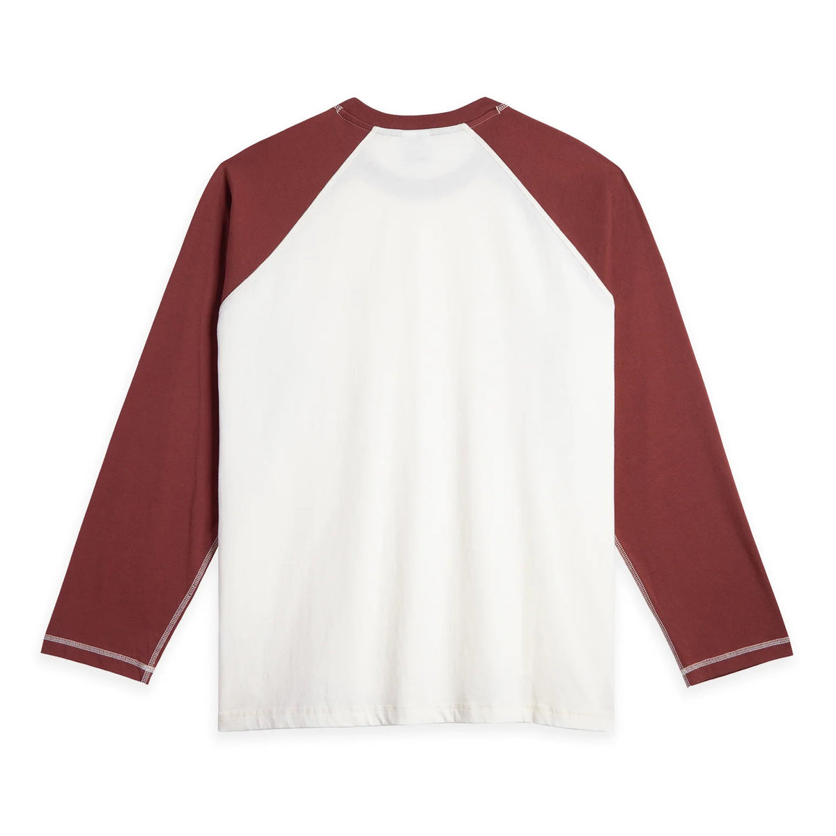 Stevie LS Tee - Ivory/Wine