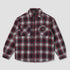 Quilted Plaid Overshirt - Red