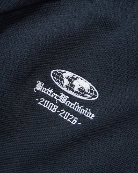Relay Fleece Track Jacket - Washed Navy