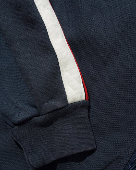 Relay Fleece Track Jacket - Washed Navy
