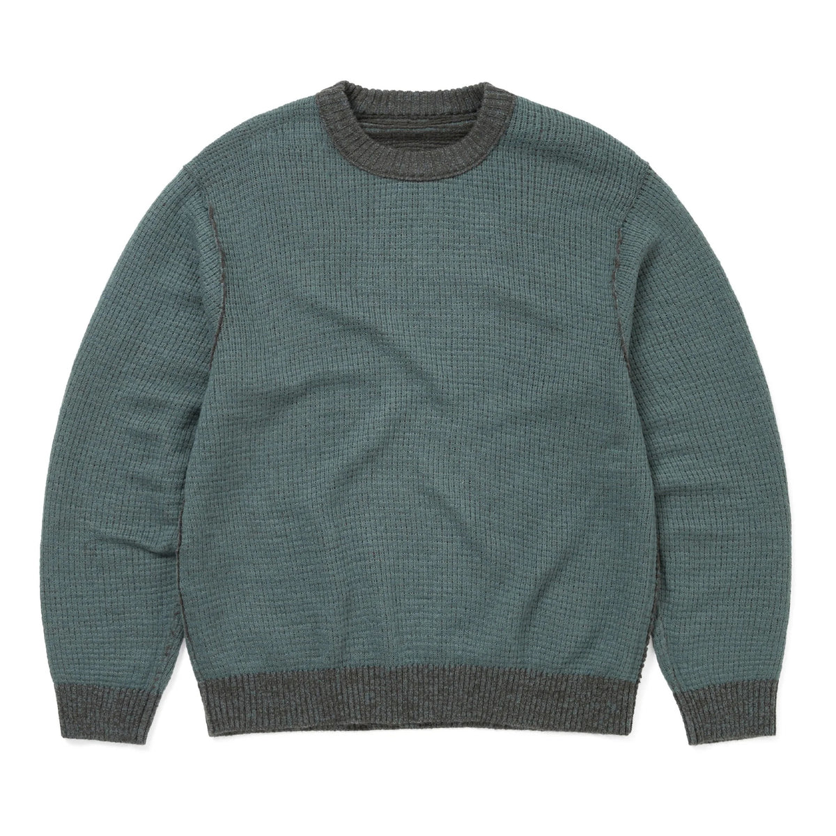 Reversible Knit Sweater - Charcoal