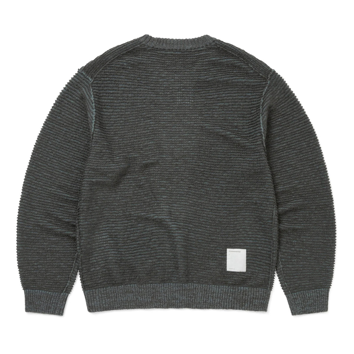 Reversible Knit Sweater - Charcoal