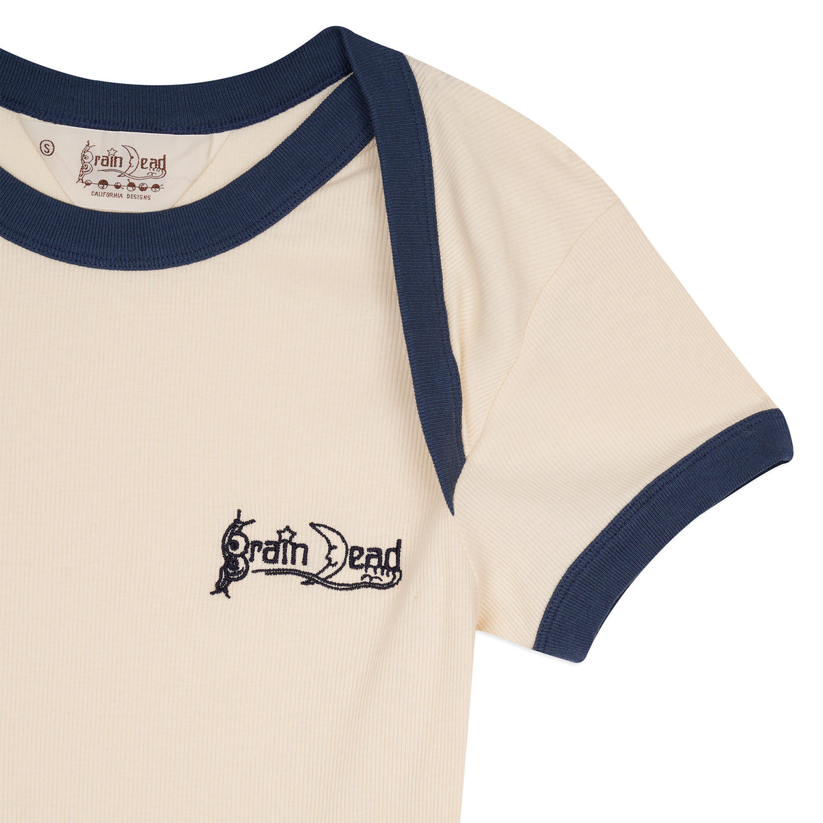 Ribbed Envelope Baby Tee - Natural
