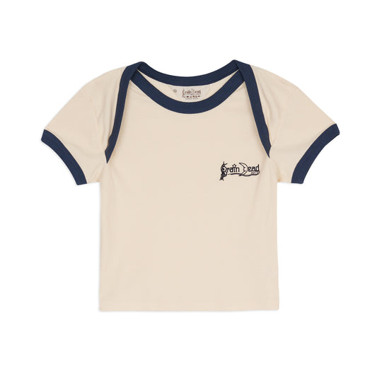 Ribbed Envelope Baby Tee - Natural