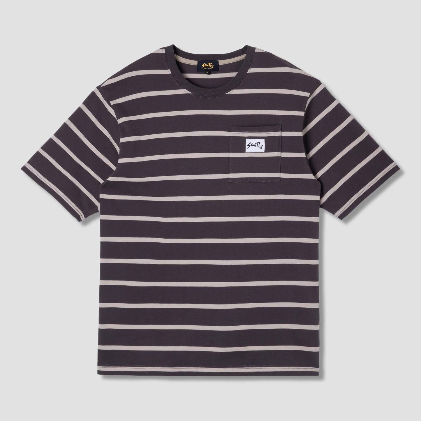 Stripe Tee - Raven/Eucalyptus