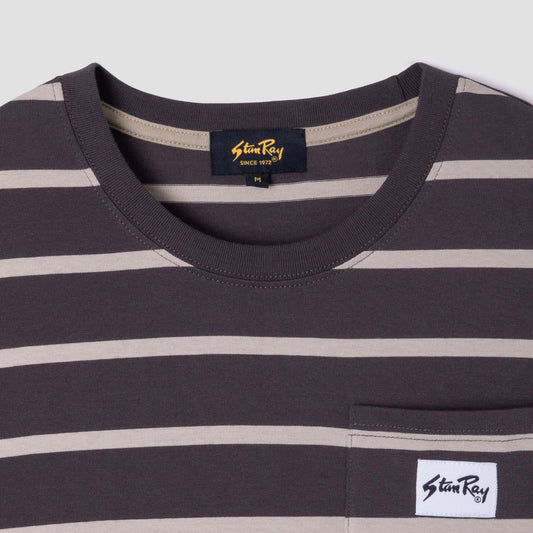Stripe Tee - Raven/Eucalyptus