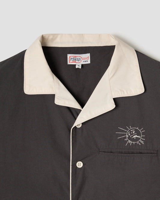 SS Bowling Shirt - Raven Black
