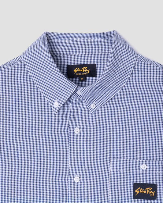 SS Flannel Shirt - Blue Gingham