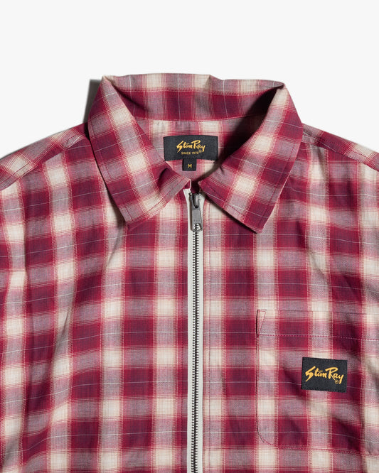 Zip Shirt - Red Check