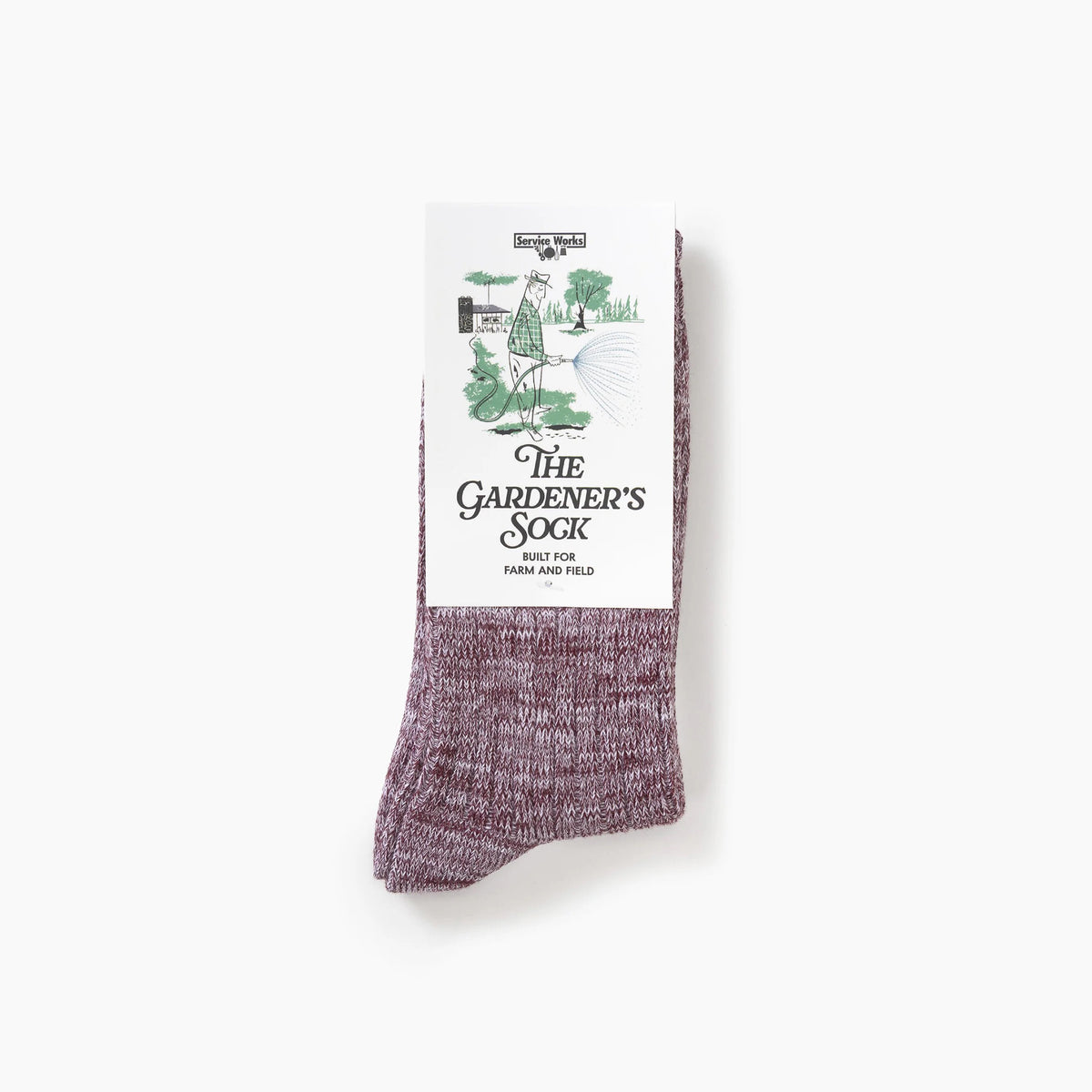 The Gardener's Sock - Burgundy