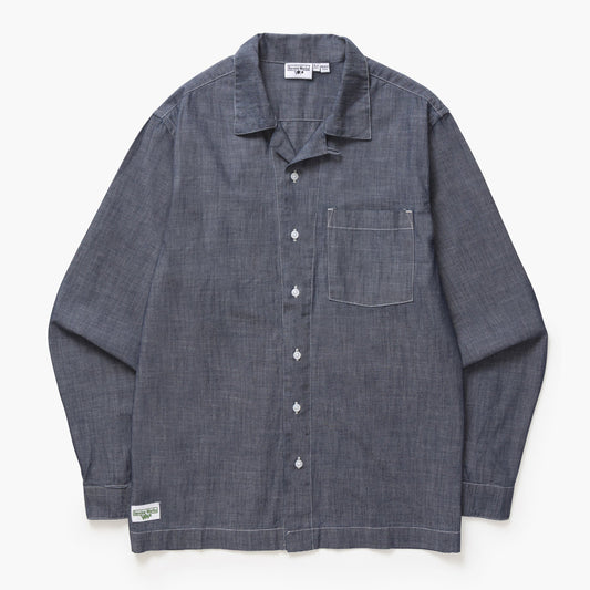 Chambray Resort Shirt - Dark Blue