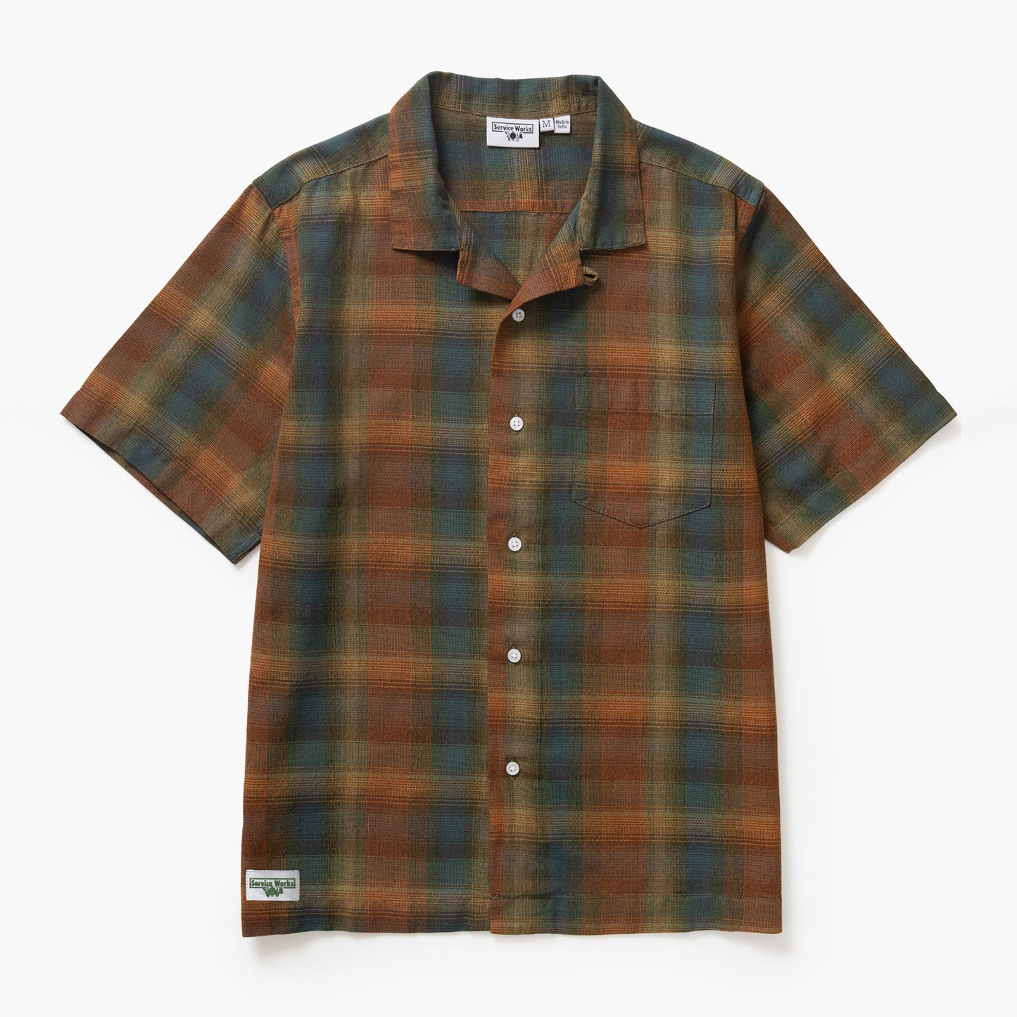 Plaid Resort Shirt - Brown