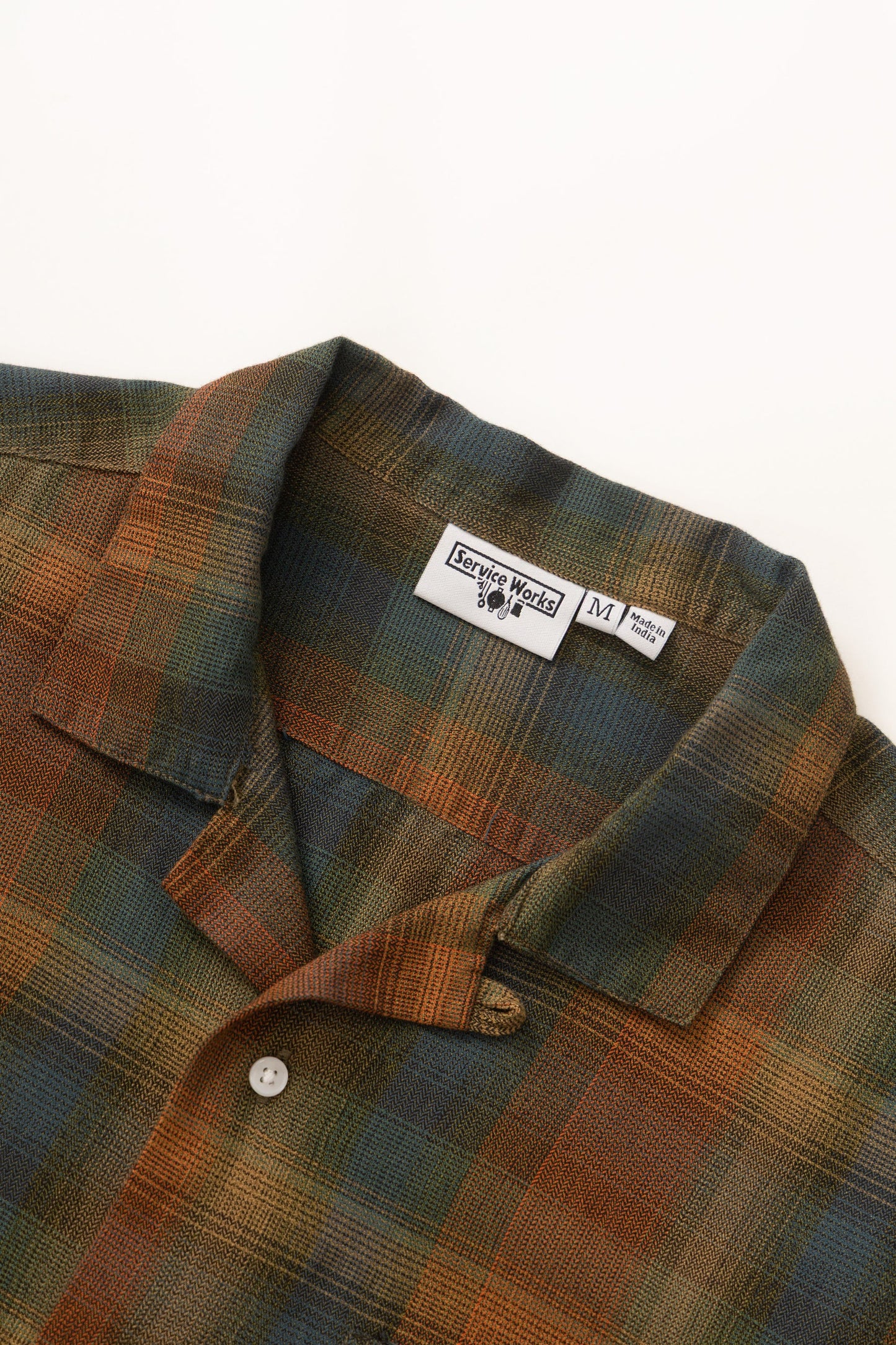 Plaid Resort Shirt - Brown