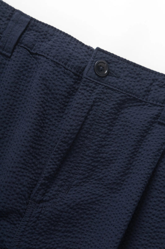Seersucker Waiter Pants - Dark Navy