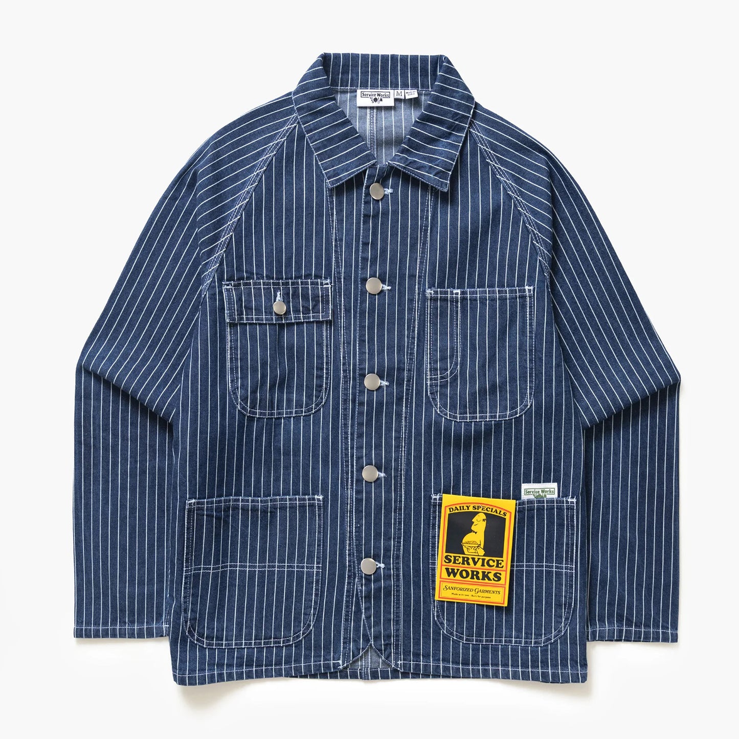 Pinstripe Denim Coverall 2.0 - Indigo