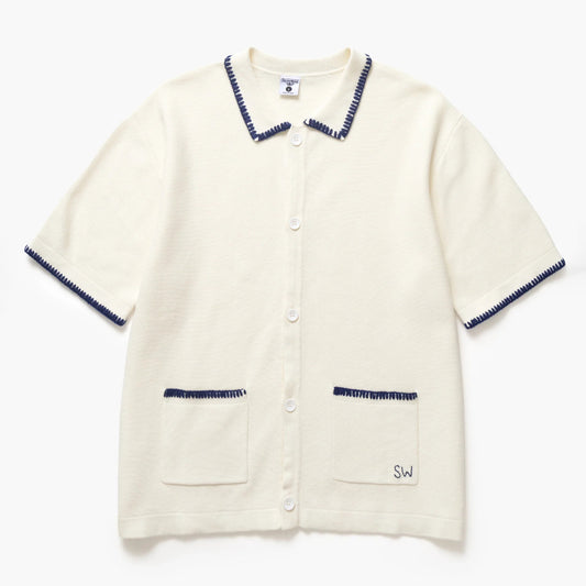 Blanket Stitch Knit - Off White