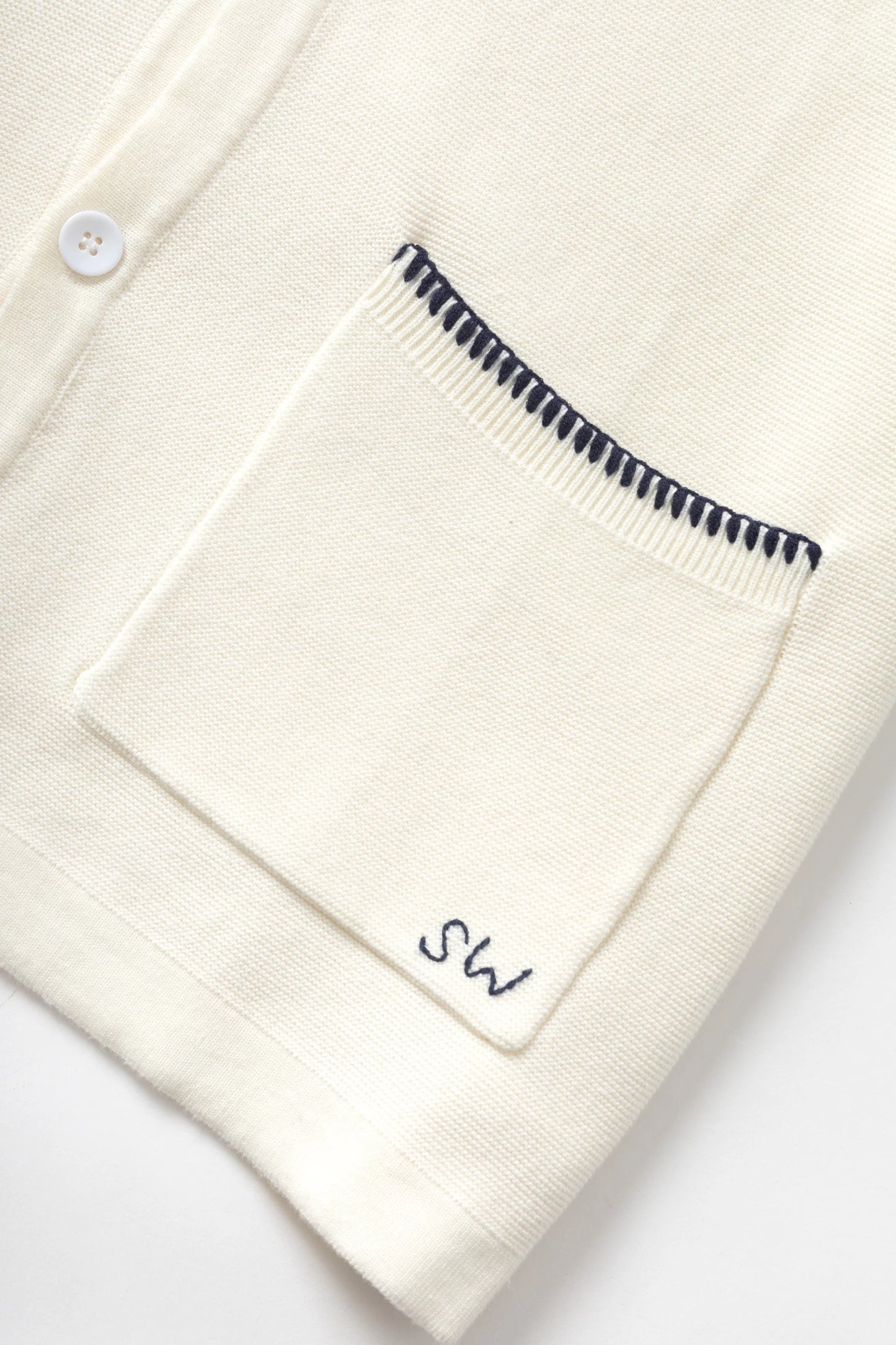 Blanket Stitch Knit - Off White