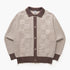 Check Panel Cardigan - Mushroom