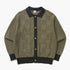 Check Panel Cardigan - Olive