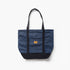 Pinstripe Denim Tote - Indigo