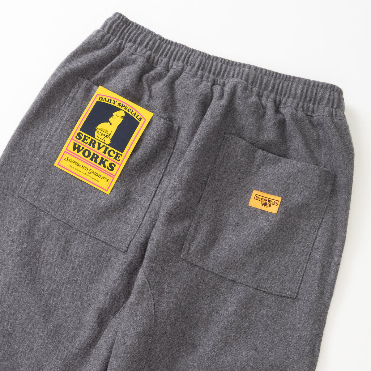 Flannel Chef Pants - Charcoal