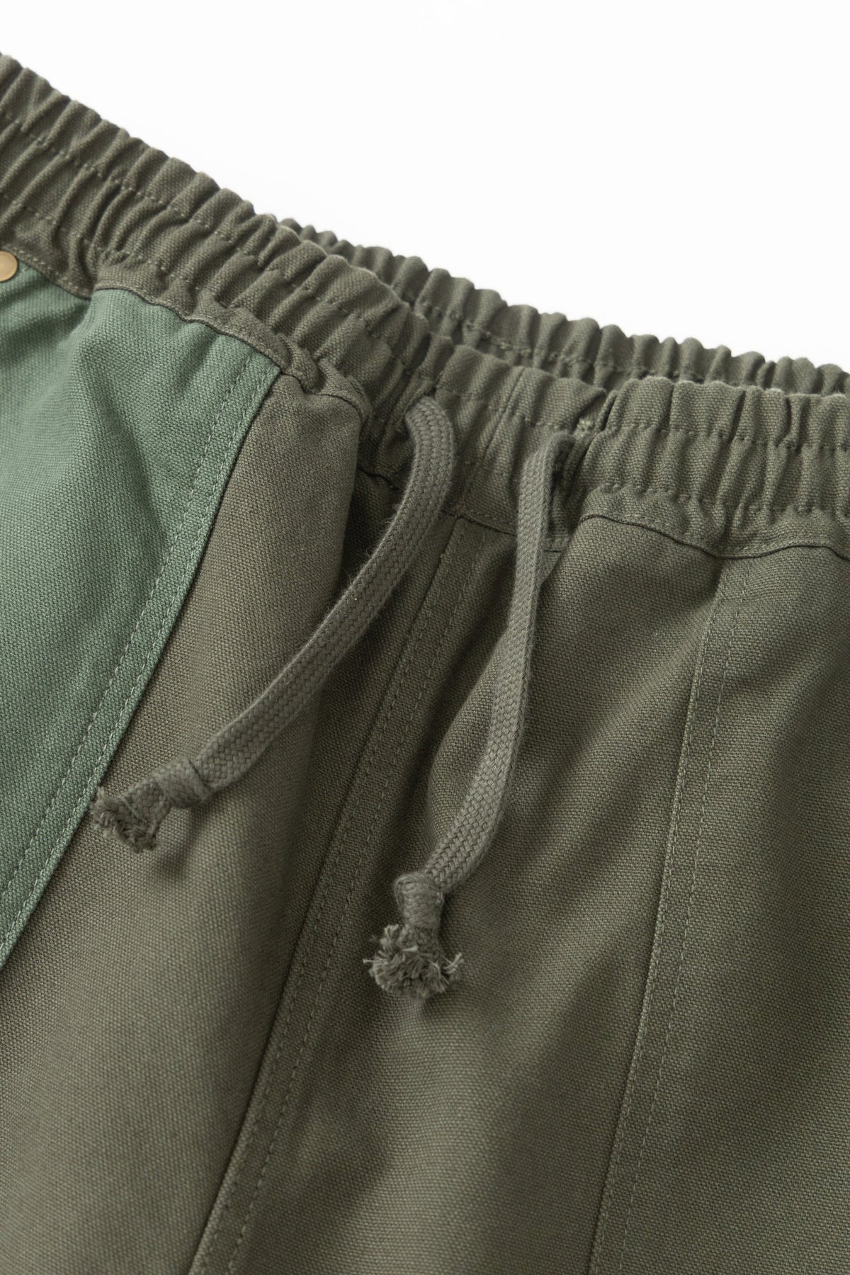Patchwork Utility Chef Pants - Green