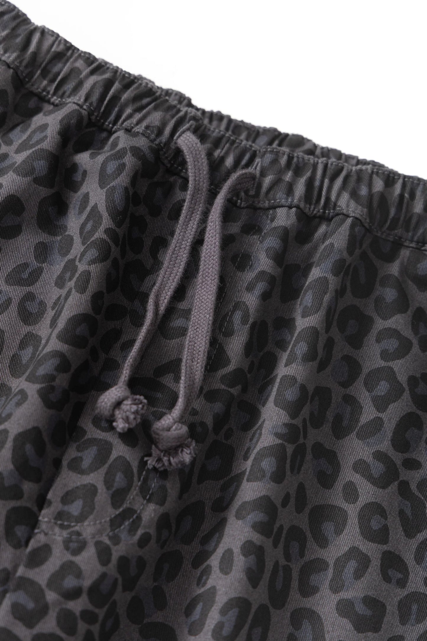 Patterned Easy Chef Pants - Black Leopard