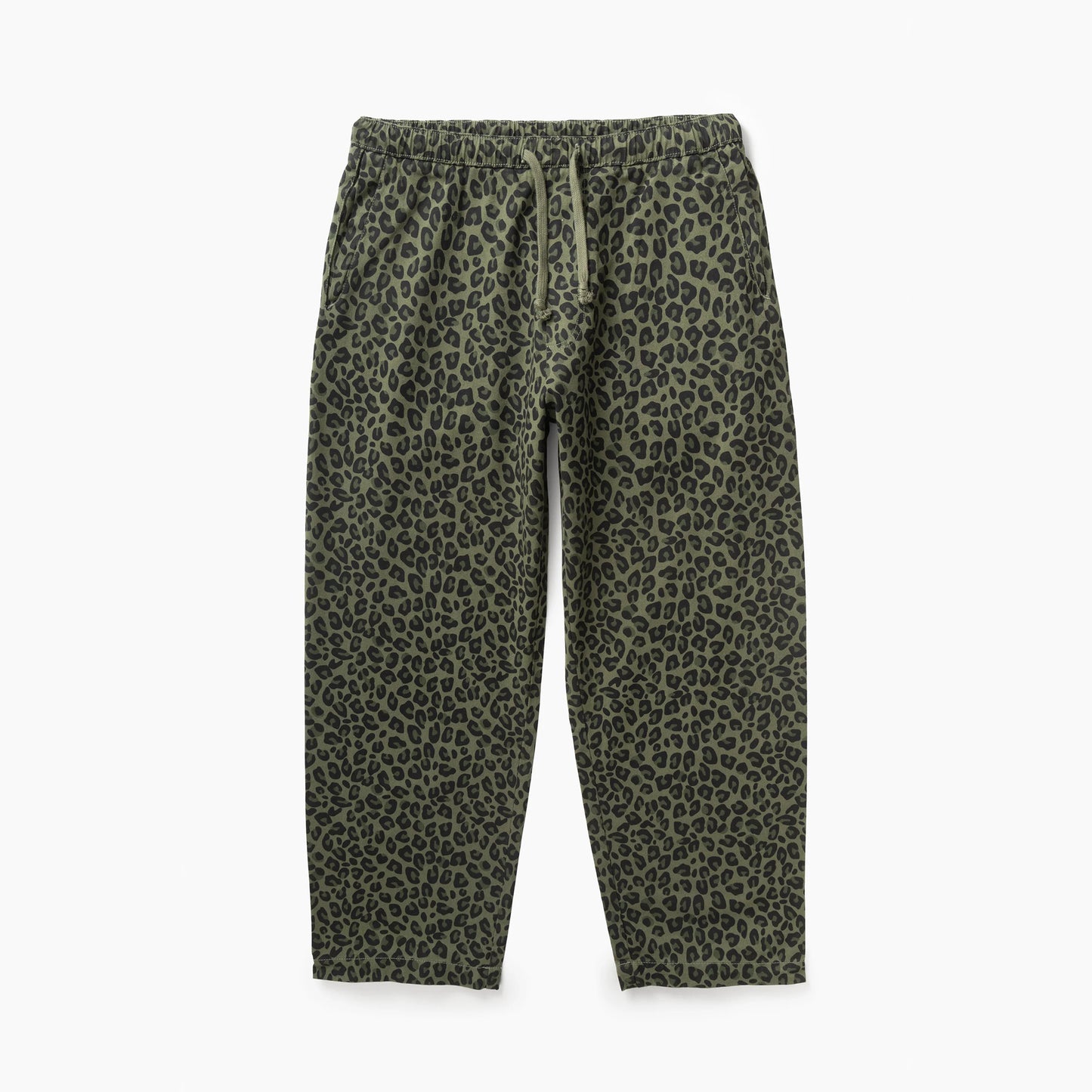 Patterned Easy Chef Pants - Green Leopard
