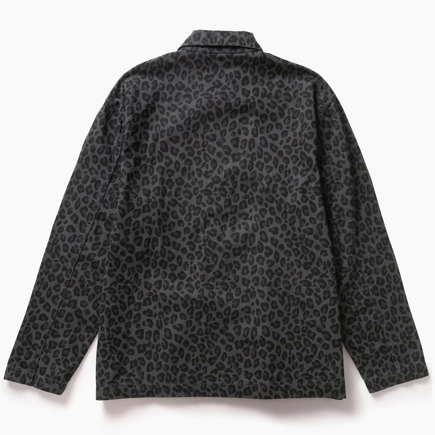 Patterned Easy Chef Shirt - Black Leopard