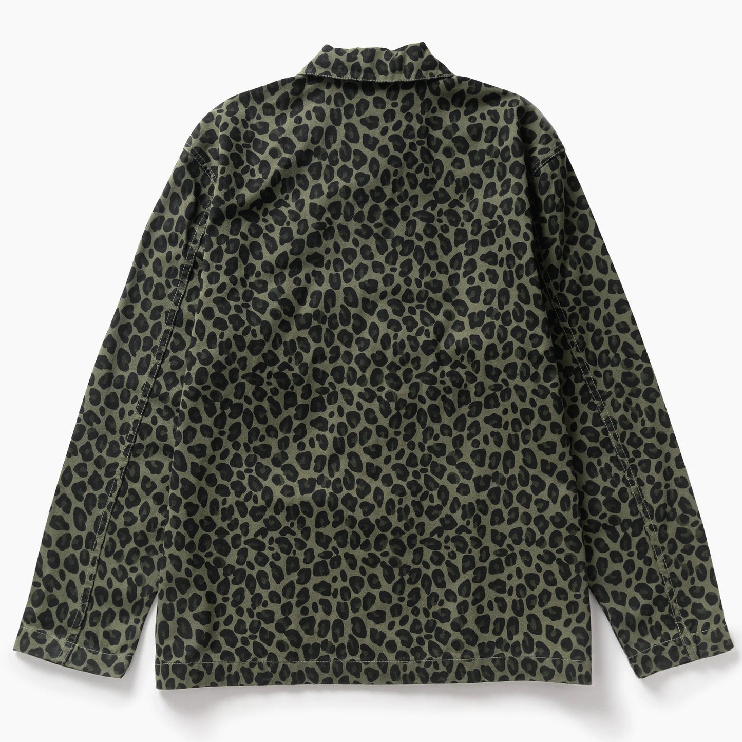 Patterned Easy Chef Shirt - Green Leopard