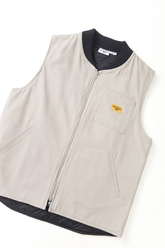 Canvas Work Vest - Stone