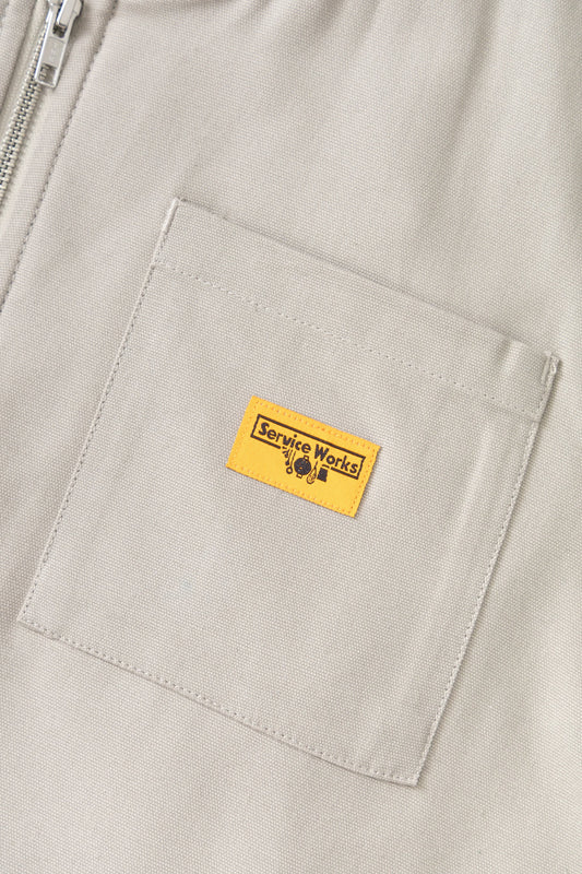 Canvas Work Vest - Stone
