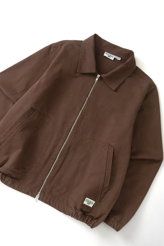 Twill Work Jacket - Brown