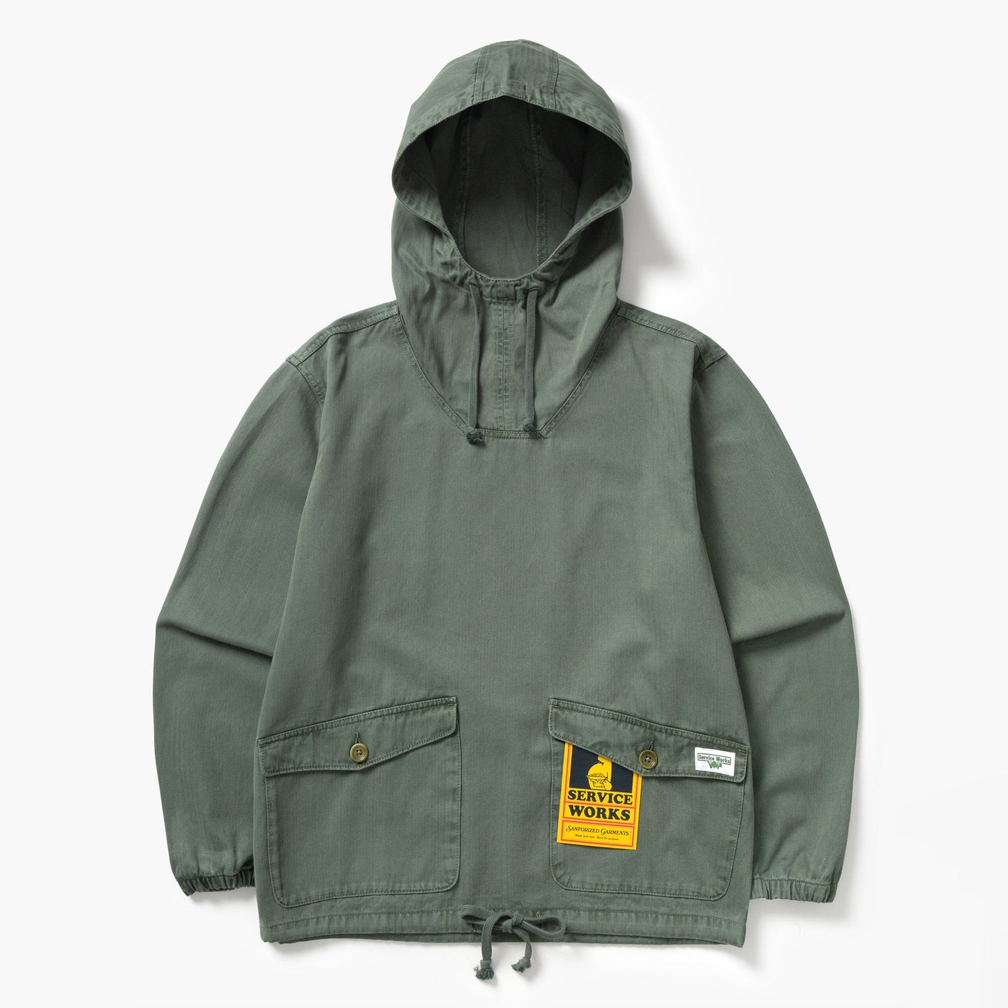 Pigment Herringbone Smock 2.0 - Olive