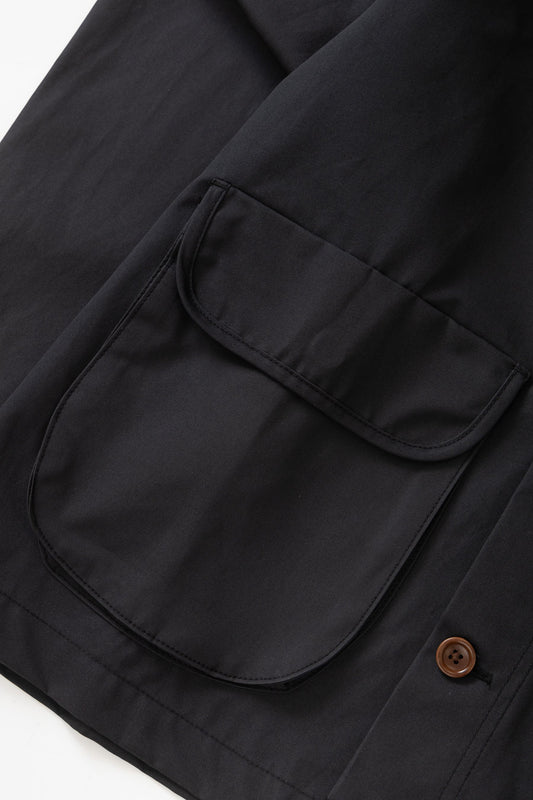 Waxed Barn Coat - Black