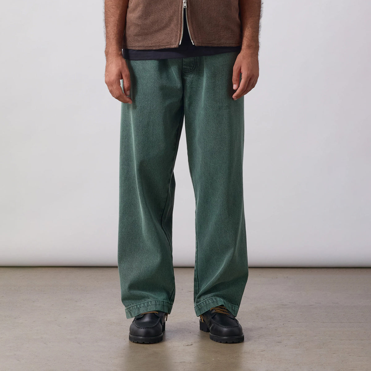 Over-Dyed  Easy Chef Pants - Sage