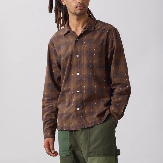 Drag Stitch Resort Shirt - Brown