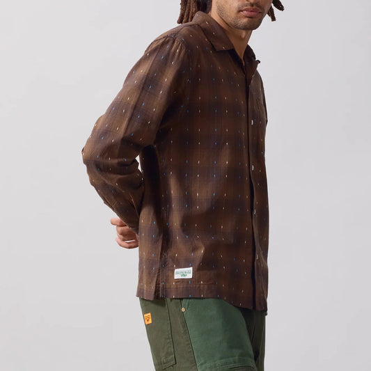 Drag Stitch Resort Shirt - Brown