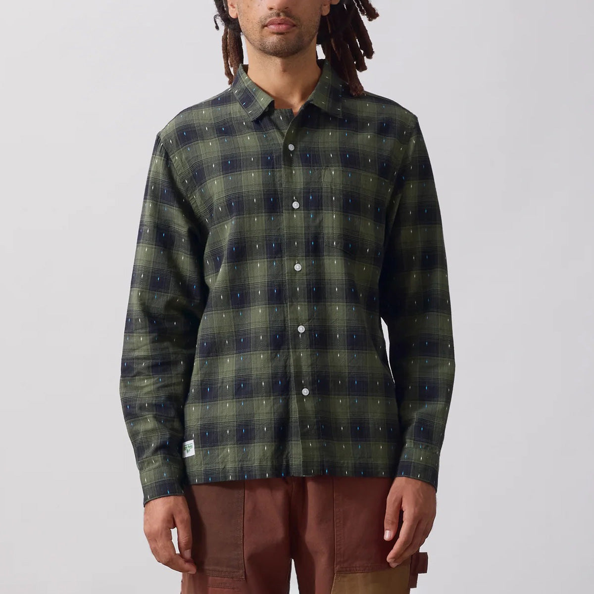 Drag Stitch Resort Shirt - Olive