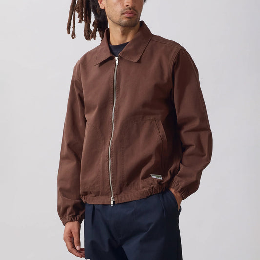 Twill Work Jacket - Brown