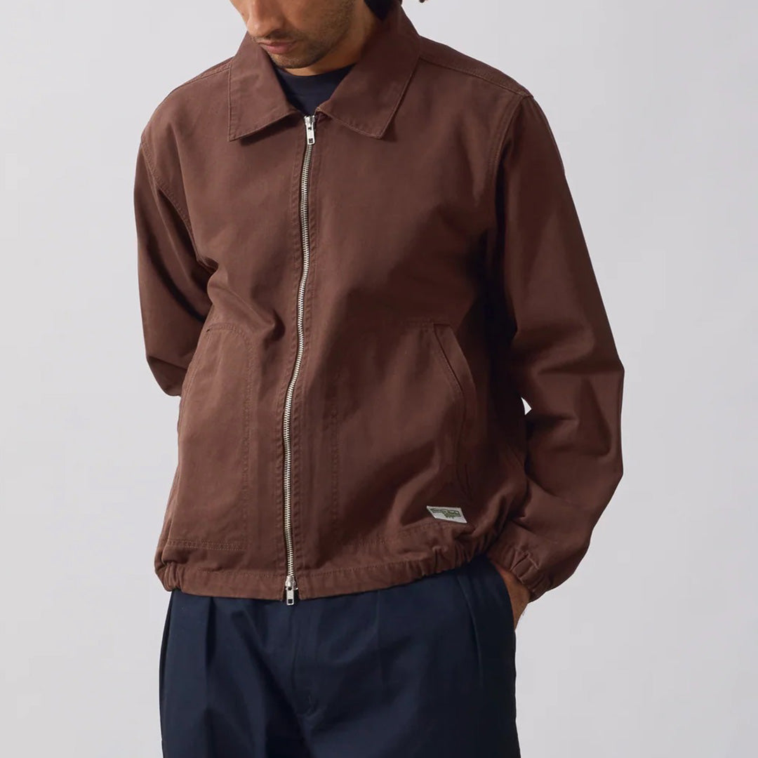 Twill Work Jacket - Brown