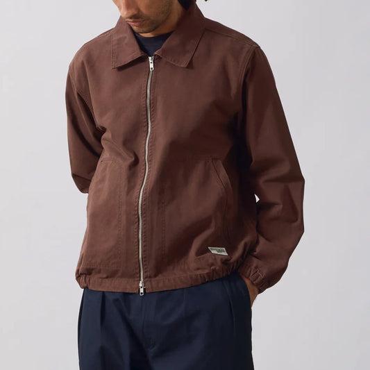 Twill Work Jacket - Brown