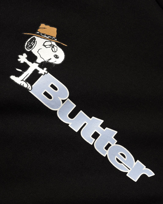 Peanuts Spike Logo Tee - Black